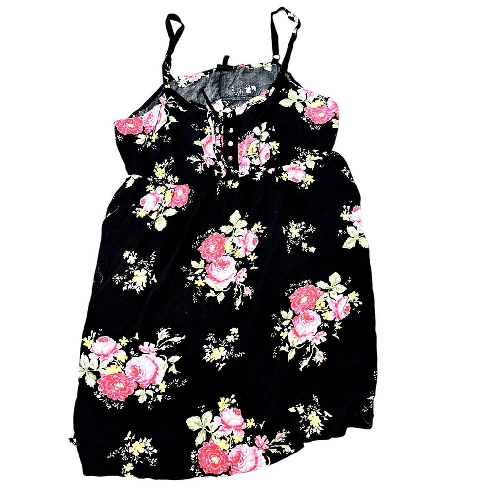 Torrid Dress Floral Black Pink Plus Size 4X Sundress
